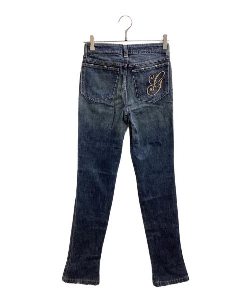 GUCCI（グッチ）GUCCI Back Pocket Embroidery Skinny Jeans Indeigo / バックポケット刺繍 スキニーデニムパンツ インディゴ / 201-1141-3150 / Made in ITALY / イタリア製の古着・服飾アイテム