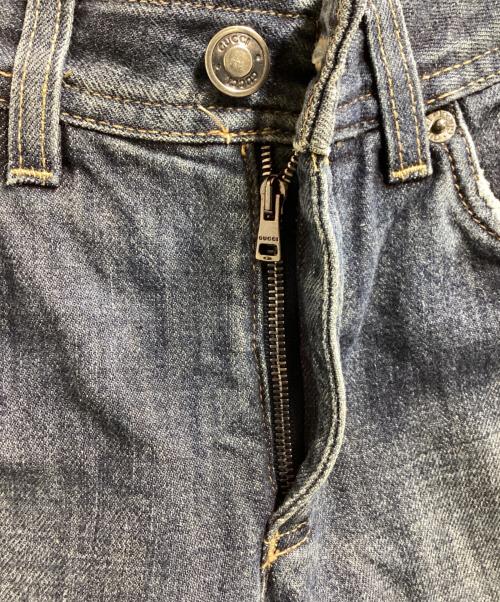 GUCCI（グッチ）GUCCI Back Pocket Embroidery Skinny Jeans Indeigo / バックポケット刺繍 スキニーデニムパンツ インディゴ / 201-1141-3150 / Made in ITALY / イタリア製の古着・服飾アイテム