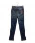 GUCCI Back Pocket Embroidery Skinny Jeans Indeigo / バックポケット刺繍 スキニーデニムパンツ インディゴ / 201-1141-3150 / Made in ITALY / イタリア製：7000円