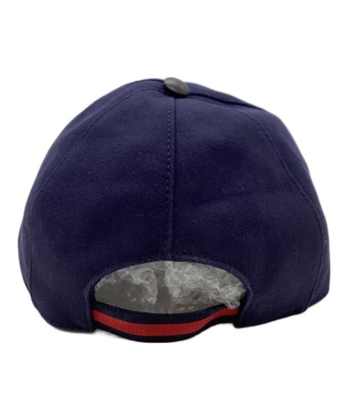 GUCCI（グッチ）GUCCI (グッチ) Interlocking GG Logo Cap Navy / インターロッキングG キャップ ネイビー / Made in ITALY / イタリア製 ネイビー サイズ:Mの古着・服飾アイテム