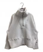 CLASSクラス）の古着「22SSビッグワッフルニット / CCAA16UNIA」｜ホワイト