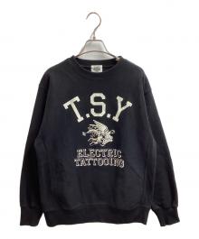 TATTOO STUDIO YAMADA（タトゥースタジオヤマダ）の古着「COLLEGE SWEATSHIRT」｜ブラック