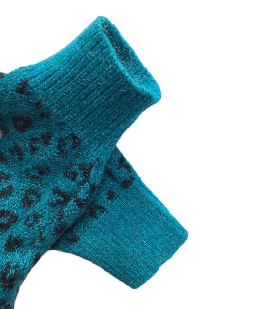 WACKO MARIA（ワコマリア）WACKO MARIA (ワコマリア) LEOPARD JACQUARD MOHAIR KNIT ブルー サイズ:Mの古着・服飾アイテム