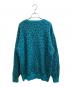 WACKO MARIA (ワコマリア) LEOPARD JACQUARD MOHAIR KNIT ブルー サイズ:M：30000円