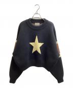 AMBERGLEAMアンバーグリーム）の古着「Star Warm Sweater / スターウォームセーター / 1139131213」｜ブラック
