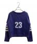KOWGA (コウガ) FOOT BALL MOHAIR KNIT ネイビー サイズ:FREE：20000円
