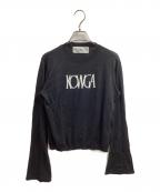 KOWGAコウガ）の古着「ロゴセーター / Logo sweater」｜ブラック