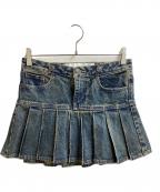 ANDERSSON BELL×LEVI'Sアンダーソンベル×リーバイス）の古着「Pleated Skirt / デニムミニスカート / 000EB-0000」｜インディゴ