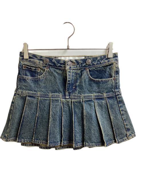 ANDERSSON BELL（アンダーソンベル）ANDERSSON BELL (アンダーソンベル) LEVI'S (リーバイス) Pleated Skirt / デニムミニスカート / 000EB-0000 インディゴ サイズ:XSの古着・服飾アイテム