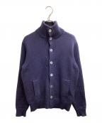 Zanoneザノーネ）の古着「ウールニットカーディガン / 7ET JP1 ZC012」｜ネイビー