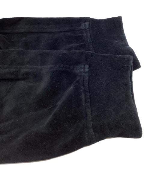 Mastermind JAPAN（マスターマインド ジャパン）Mastermind JAPAN (マスターマインド ジャパン) THEATER8 (シアターエイト) ROLLING STONES (ローリングストーンズ) ベロアパンツ / 8LR-PA05 ブラック サイズ:Lの古着・服飾アイテム