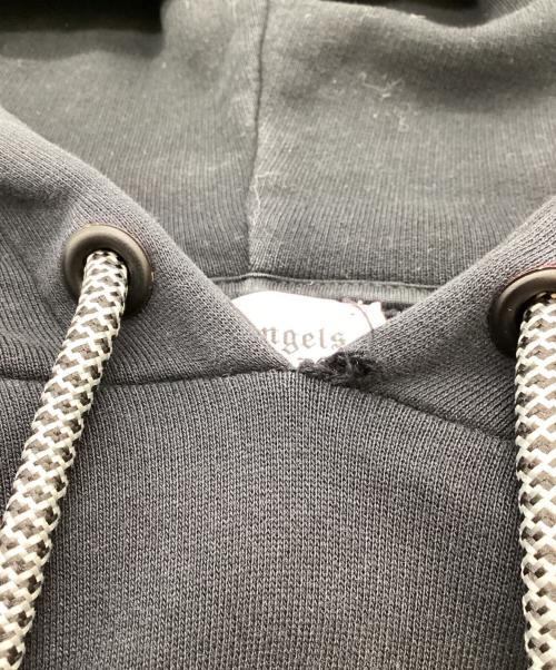 Palm Angels（パーム エンジェルス）Palm Angels GREETINGS HOODIE PULLOVER BLACK / メッセージ プルオーバー パーカー ブラック / PMBB036S19441065 / Made in PORTUGAL / ポルトガル製の古着・服飾アイテム