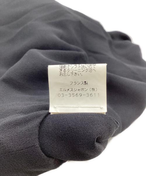 HERMES（エルメス）HERMES (エルメス) ノースリーブシルクワンピース / マルジェラ期  ブラック サイズ:36の古着・服飾アイテム