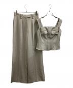 HER LIP TOハーリップトゥ）の古着「Lutetia Twill Set-Up　/　1242308120」｜ベージュ