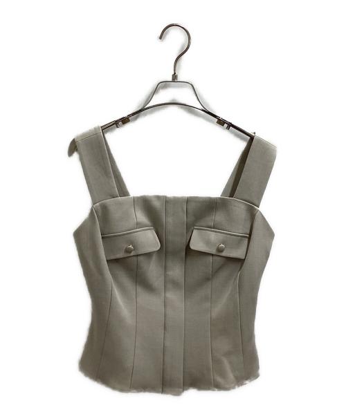 HER LIP TO（ハーリップトゥ）Her lip to (ハーリップトゥ) Lutetia Twill Set-Up　/　1242308120 ベージュ サイズ:M 未使用品の古着・服飾アイテム