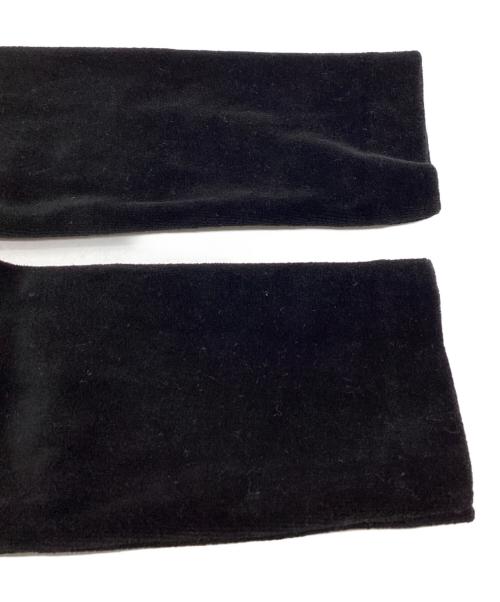 BACCA（バッカ）BACCA (バッカ) ヘビーベロア ショートカーディガン/35-03-54-03203 ブラック サイズ:Sの古着・服飾アイテム