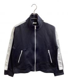 KENZO（ケンゾー）の古着「ロゴテープ トラックジャケット / track jacket / ポルトガル製」｜ブラック