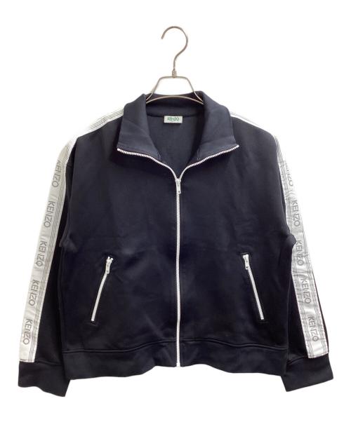KENZO（ケンゾー）KENZO (ケンゾー) ロゴテープ トラックジャケット / track jacket / ポルトガル製 ブラック サイズ:不明(記入なし)の古着・服飾アイテム