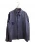 CABaN（キャバン）の古着「Dry Wool Typewriter Over Sized Shirt Navy / ドライウール タイプライター オーバーサイズシャツ ネイビー / 59-08-01-08002 / Made in JAPAN / 日本製」｜ネイビー