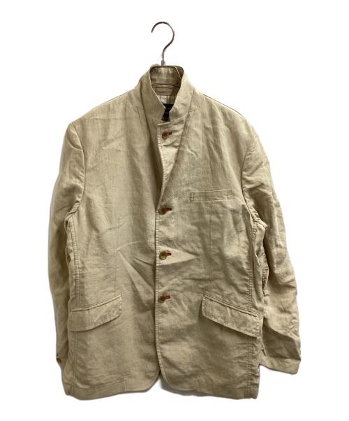 COMME des GARCONS HOMME（コムデギャルソン オム）COMME des GARCONS HOMME (コムデギャルソン オム) リネン3Bシングルテーラードジャケット / AD2020 / HG-J026 ベージュ サイズ:Mの古着・服飾アイテム