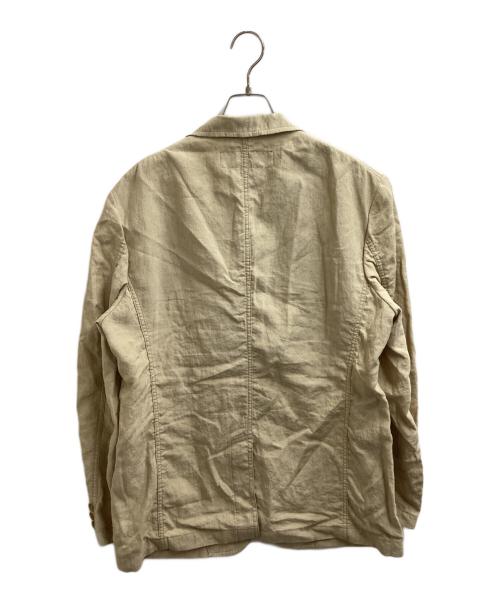 COMME des GARCONS HOMME（コムデギャルソン オム）COMME des GARCONS HOMME (コムデギャルソン オム) リネン3Bシングルテーラードジャケット / AD2020 / HG-J026 ベージュ サイズ:Mの古着・服飾アイテム