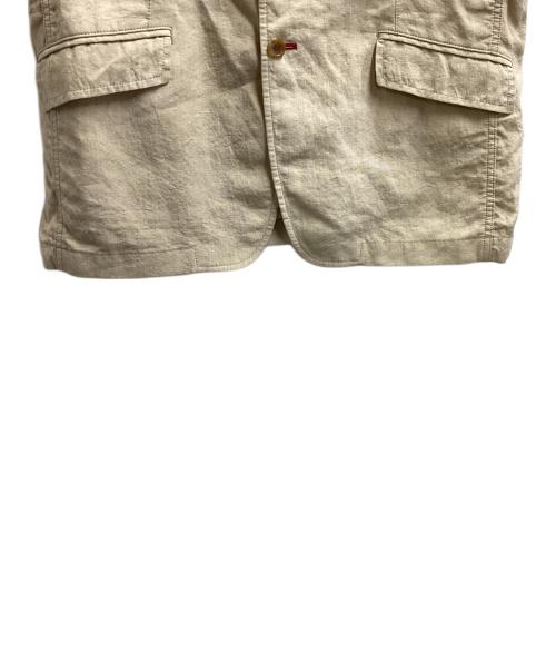 COMME des GARCONS HOMME（コムデギャルソン オム）COMME des GARCONS HOMME (コムデギャルソン オム) リネン3Bシングルテーラードジャケット / AD2020 / HG-J026 ベージュ サイズ:Mの古着・服飾アイテム