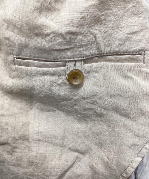 COMME des GARCONS HOMME（コムデギャルソン オム）COMME des GARCONS HOMME (コムデギャルソン オム) リネン3Bシングルテーラードジャケット / AD2020 / HG-J026 ベージュ サイズ:Mの古着・服飾アイテム