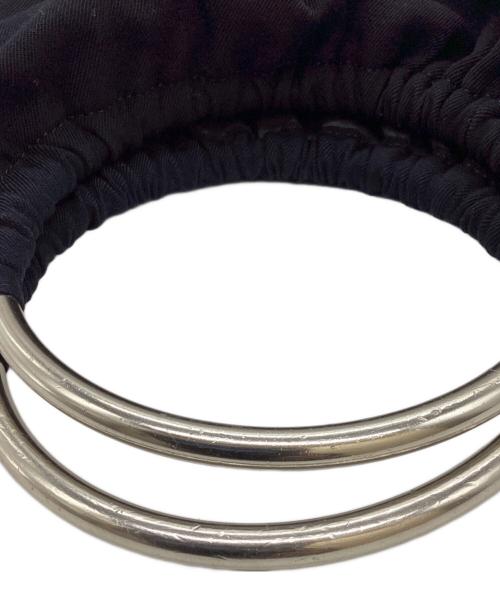 ROBE DE CHAMBRE COMME DES GARCONS（ローブドシャンブル コムデギャルソン）ROBE DE CHAMBRE COMME DES GARCONS (ローブドシャンブル コムデギャルソン) スターステッチリングハンドルバック / Star stitch ring handle bag ネイビーの古着・服飾アイテム