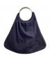 ROBE DE CHAMBRE COMME DES GARCONS（ローブドシャンブル コムデギャルソン）の古着「スターステッチリングハンドルバック / Star stitch ring handle bag」｜ネイビー