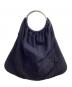 ROBE DE CHAMBRE COMME DES GARCONS (ローブドシャンブル コムデギャルソン) スターステッチリングハンドルバック / Star stitch ring handle bag ネイビー：10000円