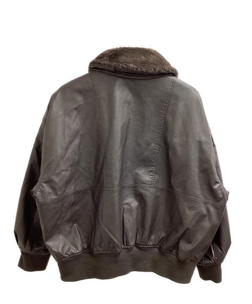 FREAK'S STORE（フリークスストア）FREAK'S STORE (フリークスストア) 2way フェード加工 ファー襟レザレットブルゾン / 25AW ブラウン サイズ:FREEの古着・服飾アイテム