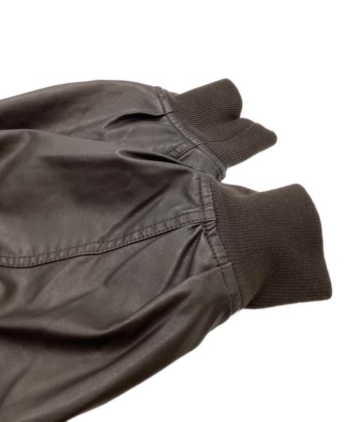 FREAK'S STORE（フリークスストア）FREAK'S STORE (フリークスストア) 2way フェード加工 ファー襟レザレットブルゾン / 25AW ブラウン サイズ:FREEの古着・服飾アイテム