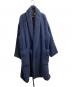 ATON（エイトン）の古着「ALPACA FLEECE ガウンコート / 6861449」｜ネイビー