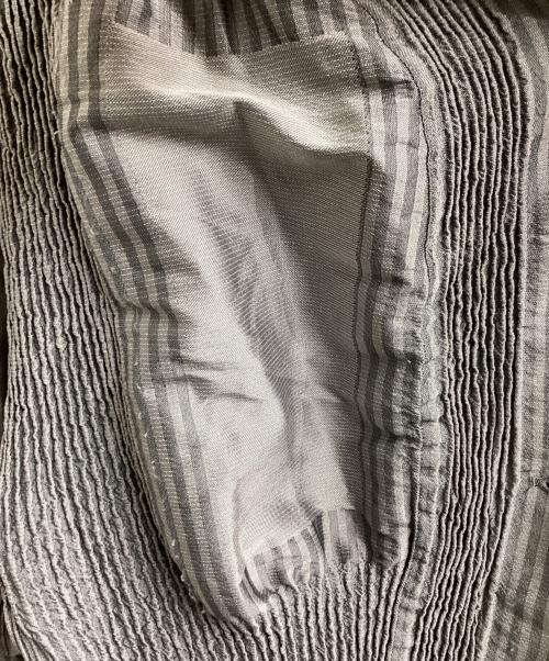 ISSEY MIYAKE（イッセイミヤケ）ISSEY MIYAKE A-OPC ISSEY MIYAKE / エイポック イッセイミヤケ / PLEATS COAT GRAY / プリーツコート グレー / IM13FD610 / Made in JAPAN / 日本製 サイズ:2の古着・服飾アイテム