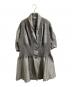 ISSEY MIYAKE（イッセイミヤケ）の古着「A-OPC ISSEY MIYAKE / エイポック イッセイミヤケ / PLEATS COAT GRAY / プリーツコート グレー / IM13FD610 / Made in JAPAN / 日本製」｜グレー