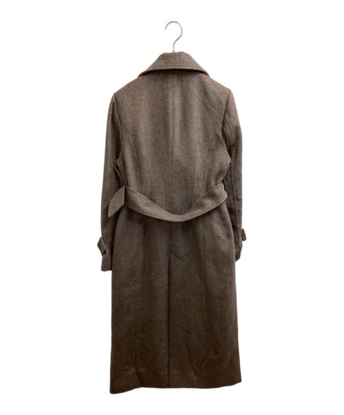 rienda（リエンダ）rienda (リエンダ) Double-Breasted Shaped Chester Coat / ダブルカラー シェイプド チェスターコート ブラウン / 25AW / 25年秋冬 / 110IA930-0341 ブラウン サイズ:Sの古着・服飾アイテム