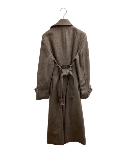 rienda（リエンダ）rienda (リエンダ) Double-Breasted Shaped Chester Coat / ダブルカラー シェイプド チェスターコート ブラウン / 25AW / 25年秋冬 / 110IA930-0341 ブラウン サイズ:Sの古着・服飾アイテム