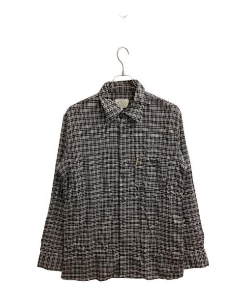 ARMANI JEANS（アルマーニジーンズ）ARMANI JEANS (アルマーニジーンズ) チェックシャツ　/　イタリア製 ブラック サイズ:Lの古着・服飾アイテム