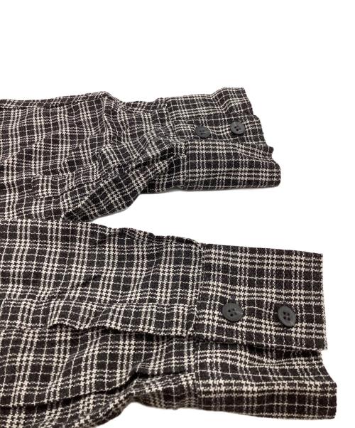 ARMANI JEANS（アルマーニジーンズ）ARMANI JEANS (アルマーニジーンズ) チェックシャツ　/　イタリア製 ブラック サイズ:Lの古着・服飾アイテム