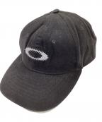 OAKLEYオークリー）の古着「ギザロゴ6パネルキャップ/SOFTWARE USA製 90s」｜ブラック