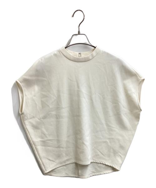 SOEJU（ソージュ）SOEJU (ソージュ) スタンドカラーコクーンブラウス ベージュ サイズ:Mの古着・服飾アイテム