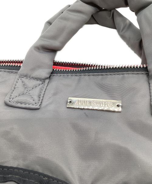 ANNA SUI NYC（アナスイエヌワイシー）ANNA SUI NYC (アナスイエヌワイシー) ダブルリボン 2wayショルダーバッグ グレーの古着・服飾アイテム