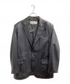 BALMAINバルマン）の古着「ラムレザーテーラードジャケット」｜ブラック