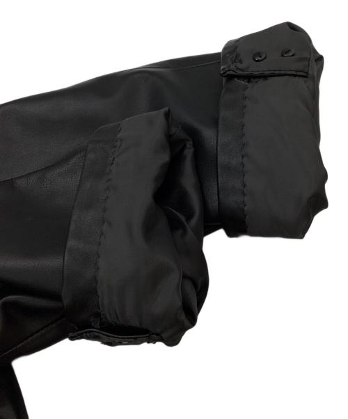 BALMAIN（バルマン）BALMAIN (バルマン) ラムレザーテーラードジャケット ブラック サイズ:2Lの古着・服飾アイテム