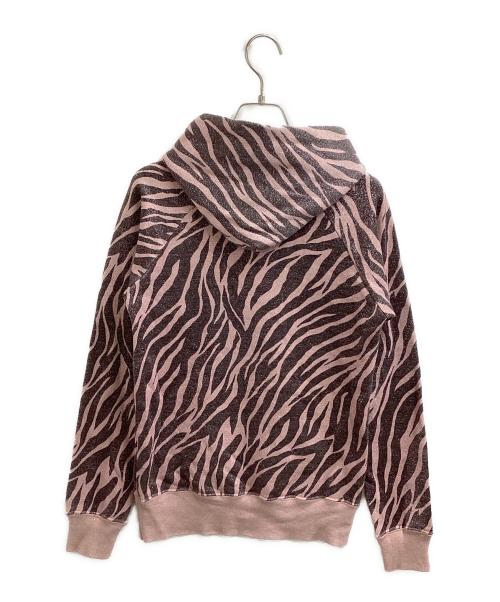 Hysteric Glamour（ヒステリックグラマー）Hysteric Glamour (ヒステリックグラマー) ゼブラ柄 ガールプリントパーカー/2CF-5600 ピンク サイズ:FREEの古着・服飾アイテム