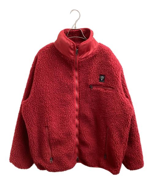 South2 West8（サウスツー ウエストエイト）south2 west8 (サウスツー ウエストエイト) PIPING JACKET / フリースジャケット　D1813 レッド サイズ:XSの古着・服飾アイテム
