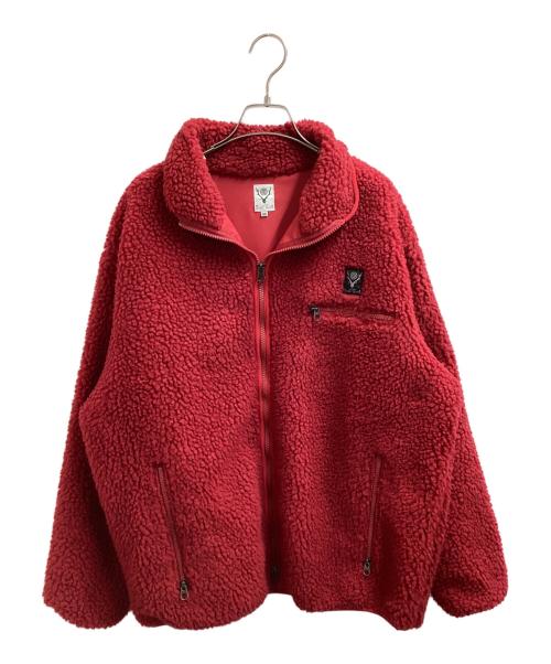South2 West8（サウスツー ウエストエイト）south2 west8 (サウスツー ウエストエイト) PIPING JACKET / フリースジャケット　D1813 レッド サイズ:XSの古着・服飾アイテム