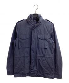 dunhill（ダンヒル）の古着「ダウンライナーベスト付ミリタリーブルゾン」｜ネイビー
