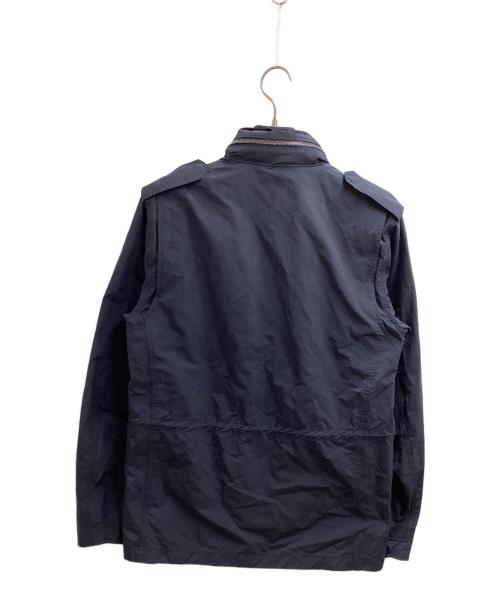 dunhill（ダンヒル）dunhill (ダンヒル) ダウンライナーベスト付ミリタリーブルゾン ネイビー サイズ:Mの古着・服飾アイテム