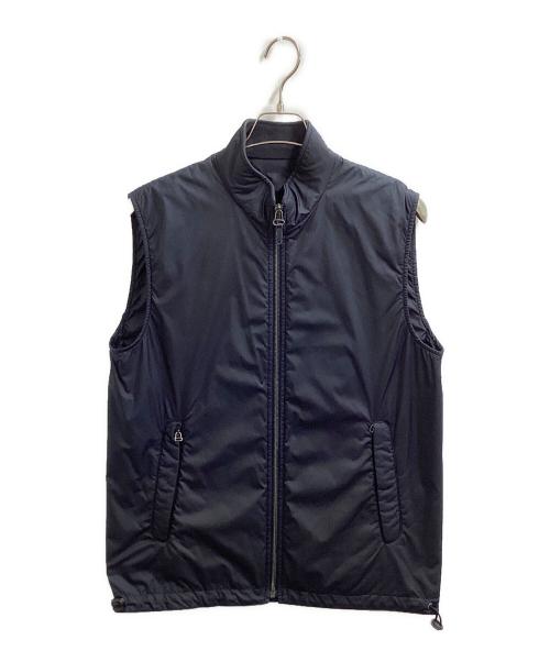 dunhill（ダンヒル）dunhill (ダンヒル) ダウンライナーベスト付ミリタリーブルゾン ネイビー サイズ:Mの古着・服飾アイテム